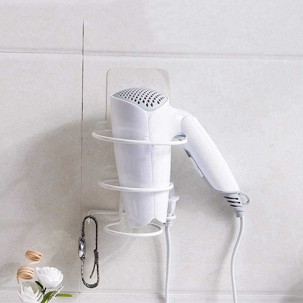 Self Adhesive Hair Dryer Holder, Bathroom Rack, Wall-Mounted - Decorlay