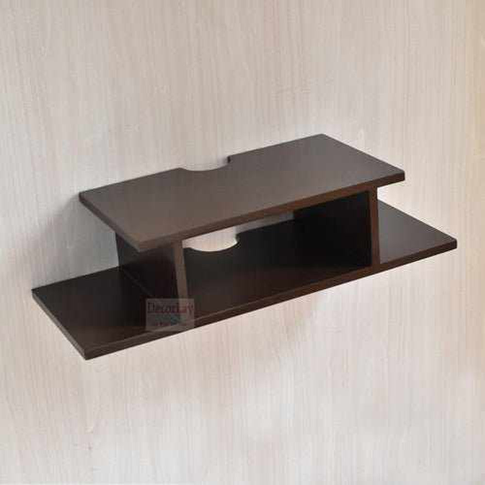 Set Top Box Holder Stand Wall Mounted Floating Shelf 24 x 8 x 4.5 inches - Decorlay