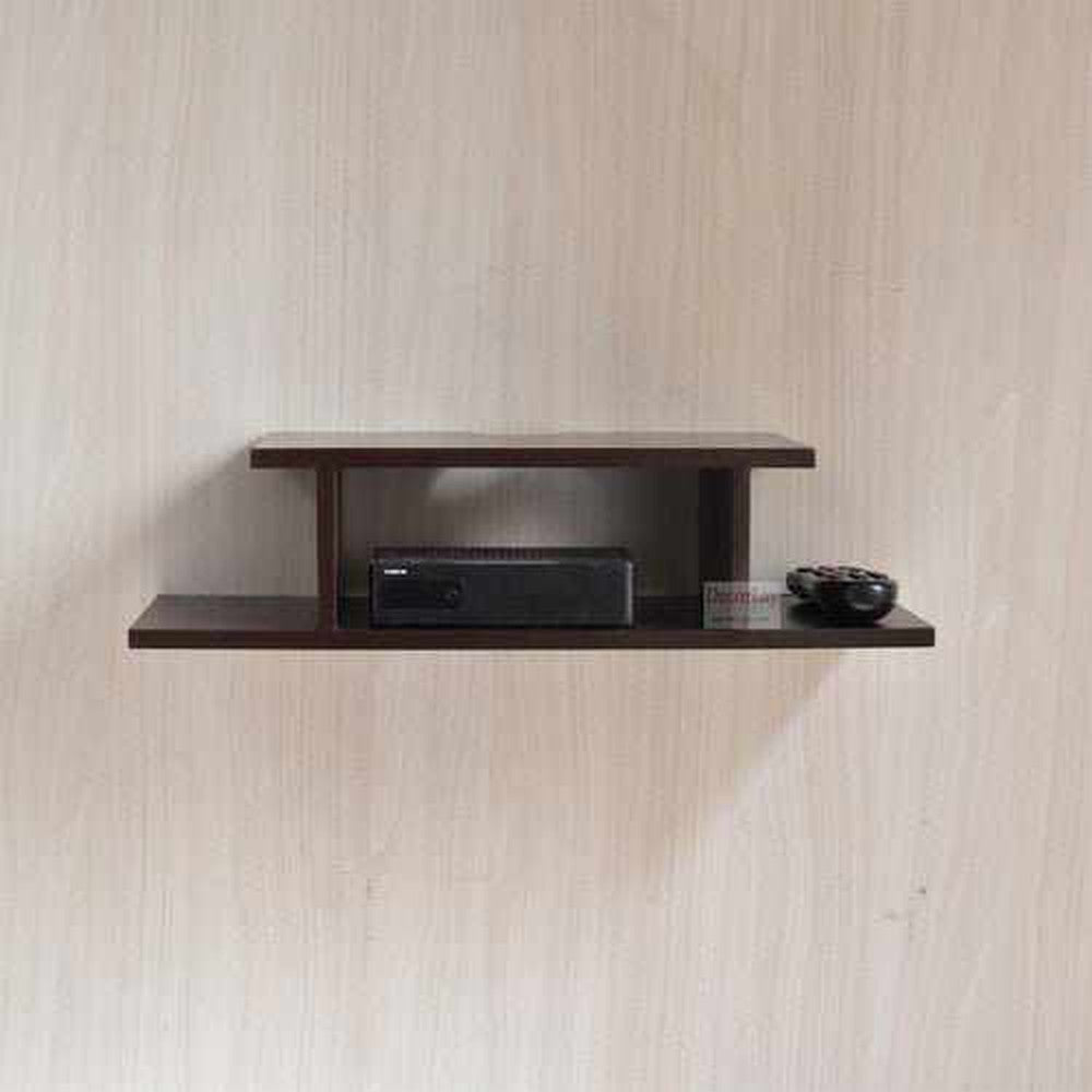 Set Top Box Holder Stand Wall Mounted Floating Shelf 24 x 8 x 4.5 inches - Decorlay