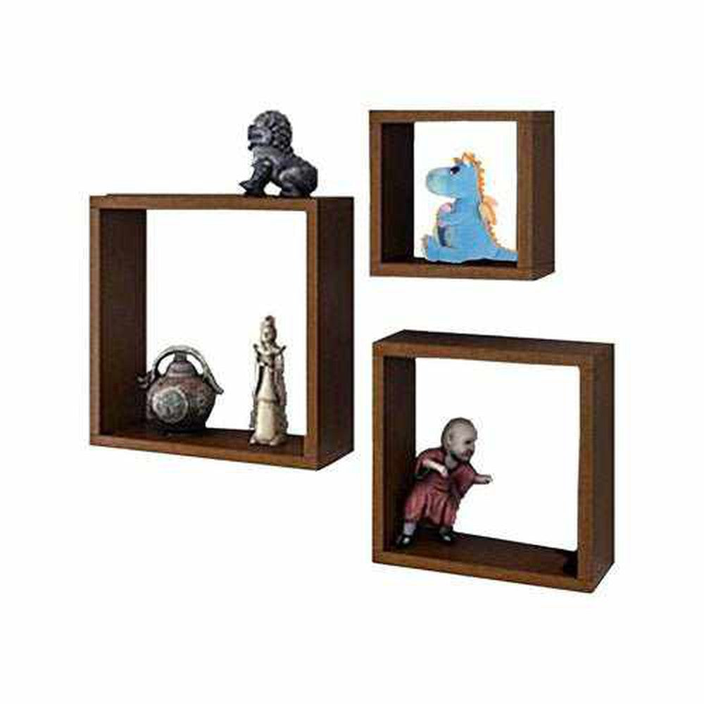 Square Wall Shelf Floating Wall Shelves (Set of 3) - Decorlay