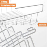 Under Cabinet Hanging Metal Wire Storage Wire Basket Organizer - Decorlay