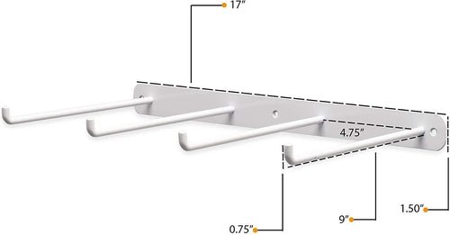 Wall Hooks for Pantry Organization and Storage 14” x 6” inches - Decorlay