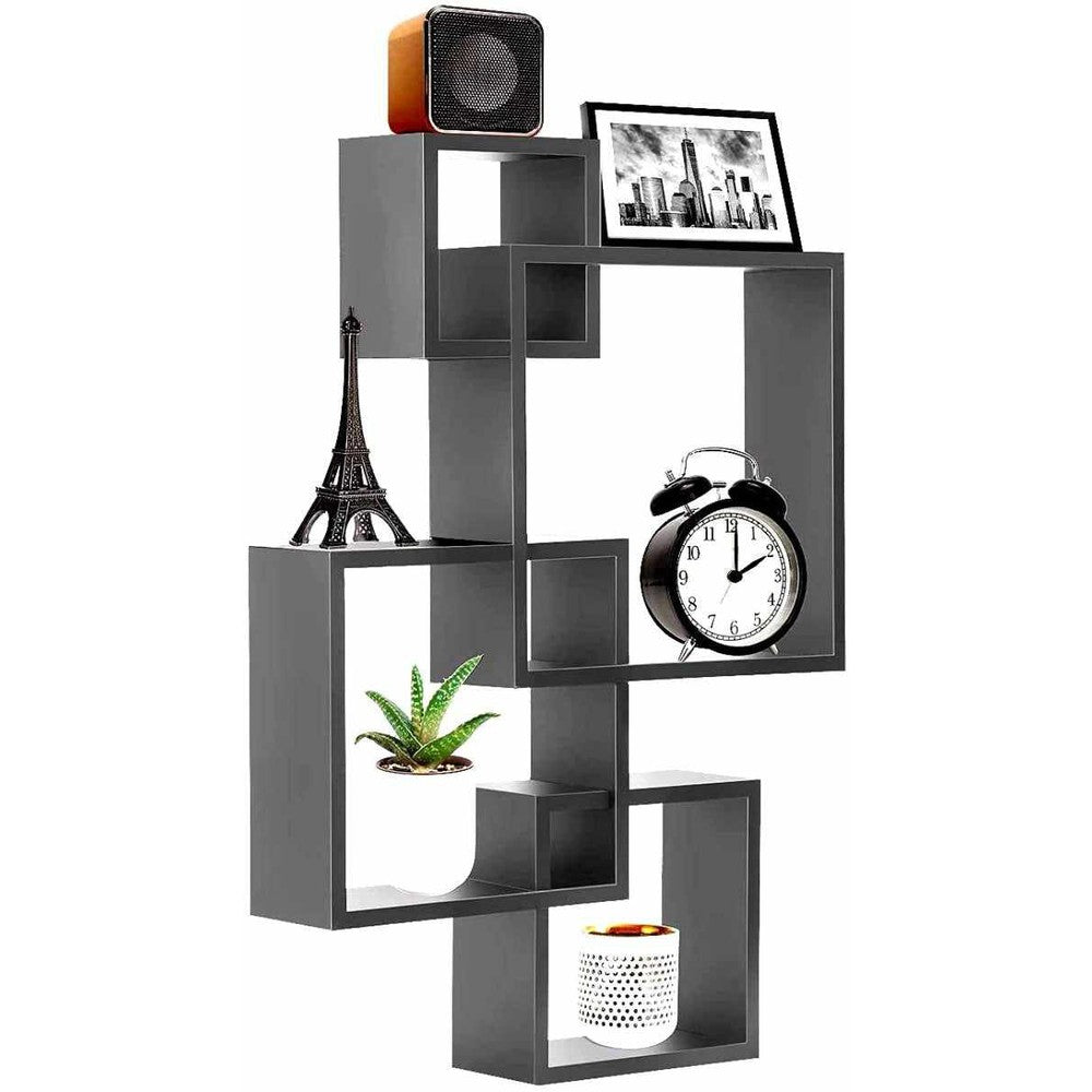 Wall Mounted Shelf, Storage Shelves 28D x 28W x 9H cm - Decorlay