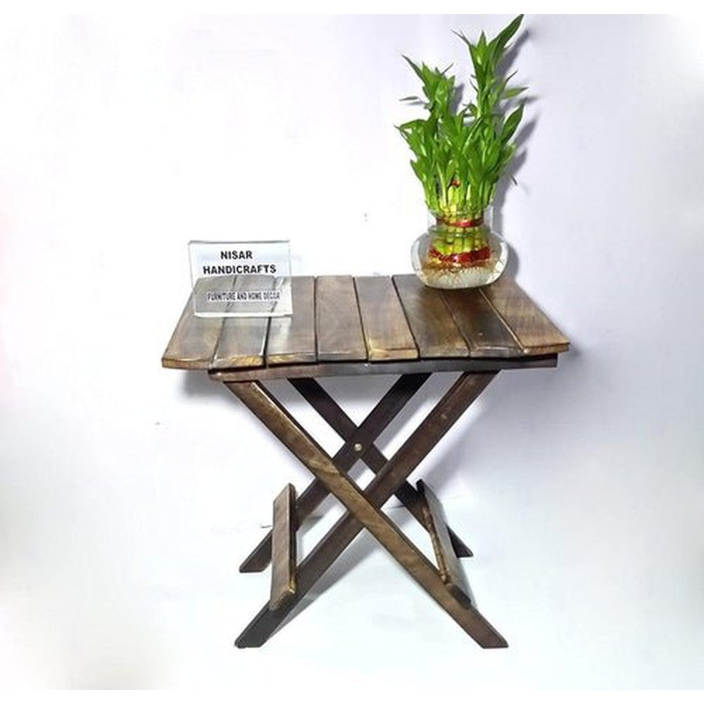 Wooden Folding Table, Baby Table for Living Room 12x12x12 Inches