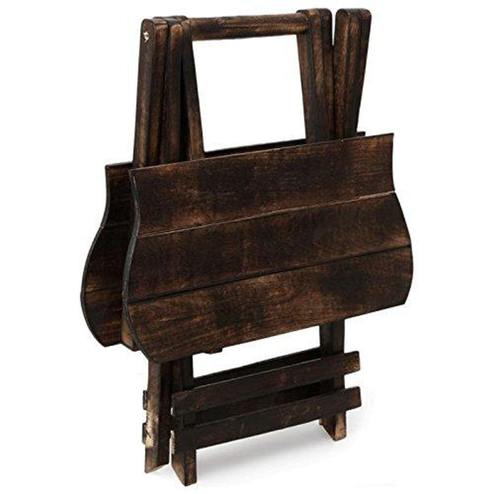 Wooden Handmade foldable Stool, Chair For Living Room 15x15x15 Inches - Decorlay