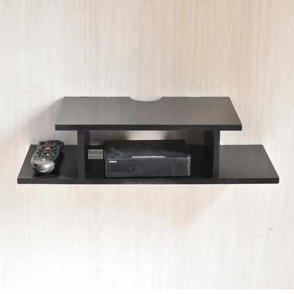 Wooden Set Top Box Wall Shelf/Holder/Wall Mount 60.4D x 20.3W x 11.4H cm - Decorlay