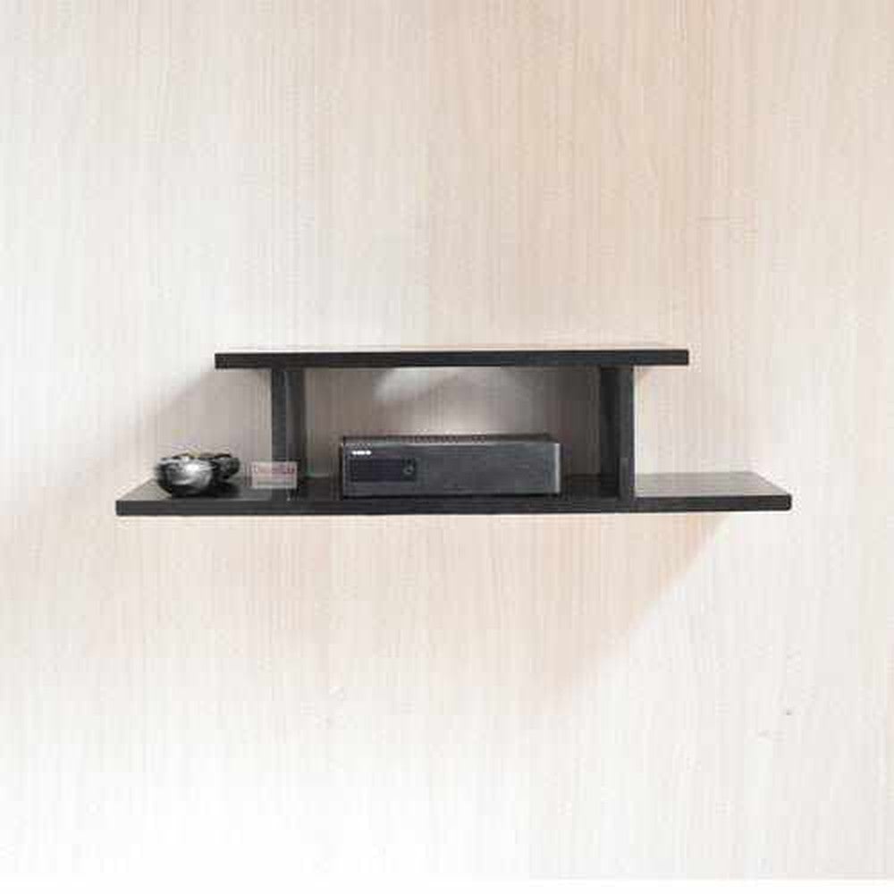 Wooden Set Top Box Wall Shelf/Holder/Wall Mount 60.4D x 20.3W x 11.4H cm - Decorlay