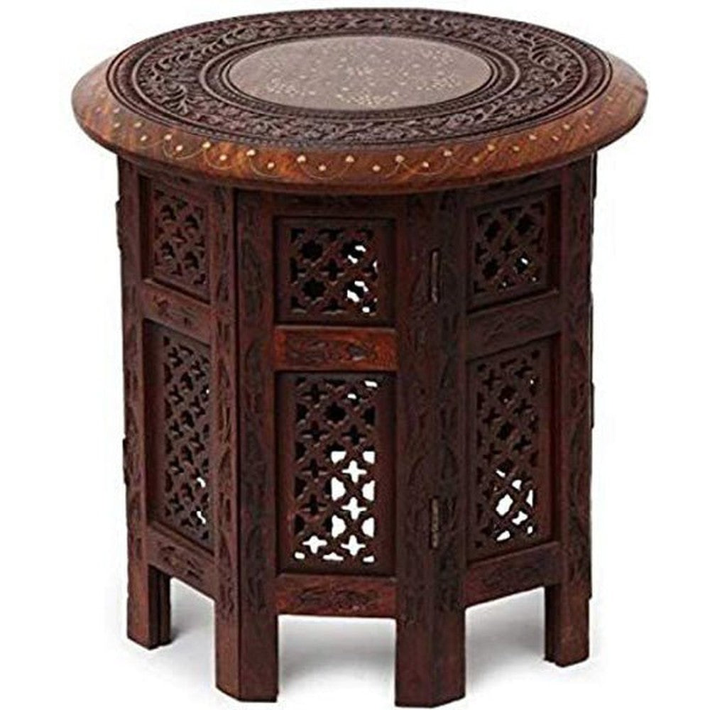 Wooden Stool & Round shape Table 12x12x12 inch - Decorlay