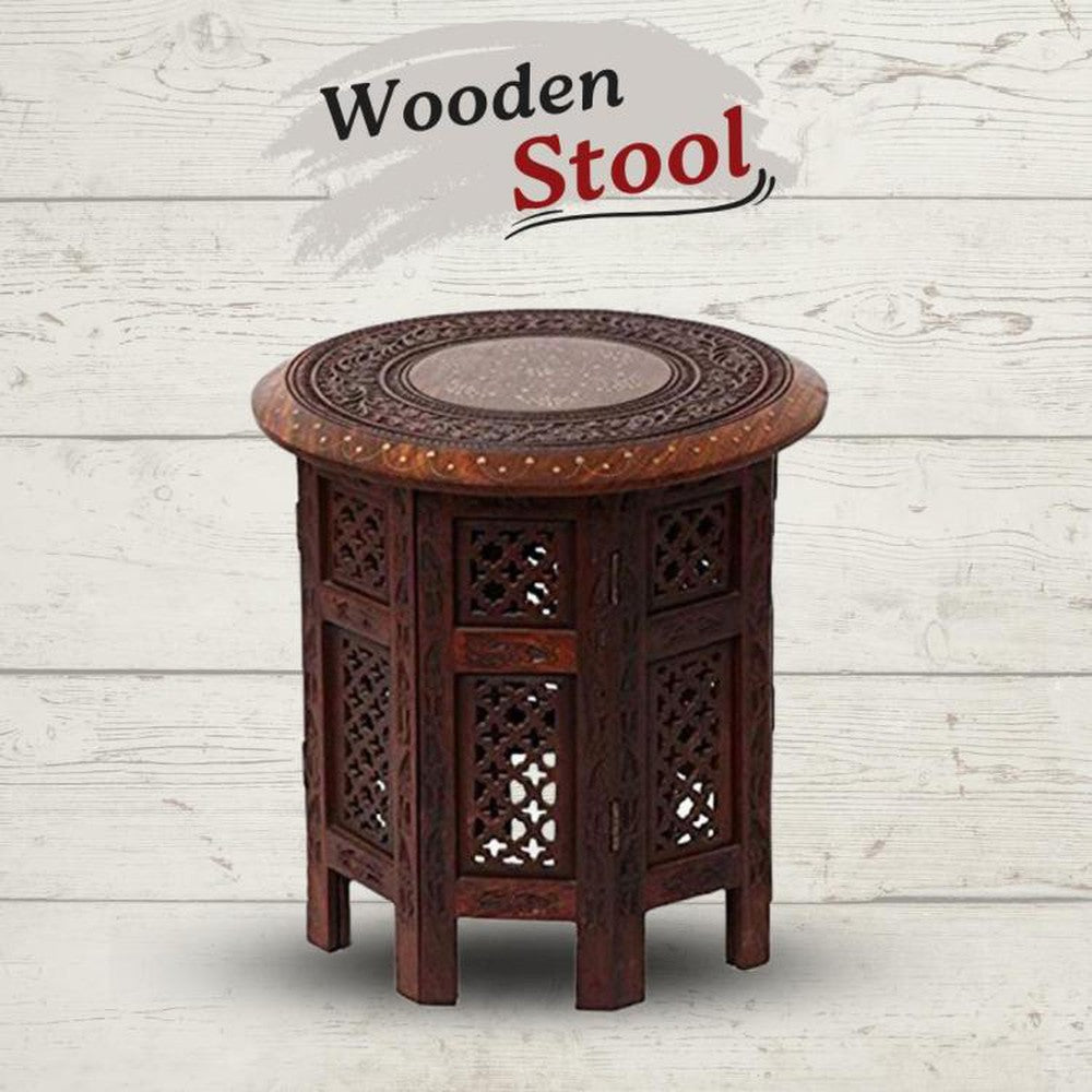 Wooden Stool & Round shape Table