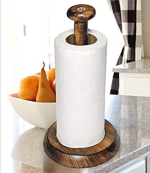 Wooden Tissue Holder, Napkin Holder Tissue Stand 15x15x32 cm - Decorlay