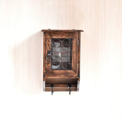 Wooden Wall Hanging Key Box/Key Rack Cabinet Hanger - Decorlay