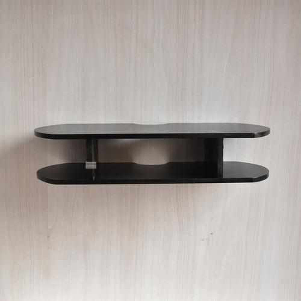 Wooden Wall Mount Set top Box Stand 24 x 8 x 4.5 inches - Decorlay