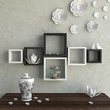 Wooden Wall Shelves in Square Shape 10D x 30W x 30H - Decorlay