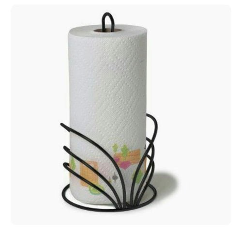 Wrought Iron Kitchen Tissue Paper roll Holder/ 12 x 12 x 28 cm - Decorlay