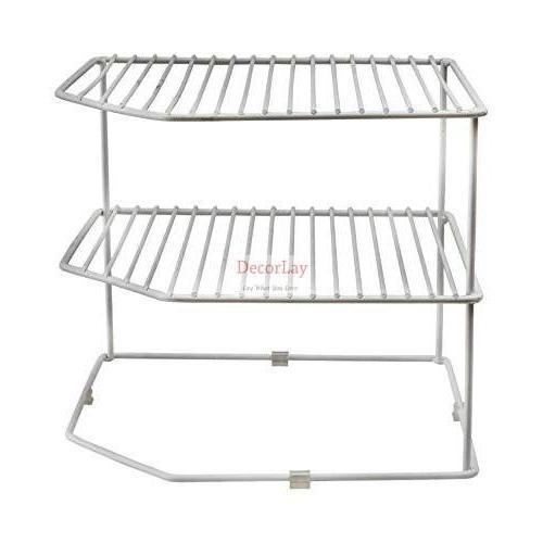 3-Tier Kitchen Storage Corner Rack, Shelf Rack for Plates-Decorlay