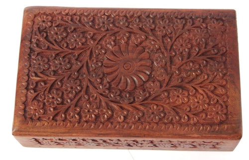 Craftland Rosewood Carved jewelley Box for Women.-Decorlay