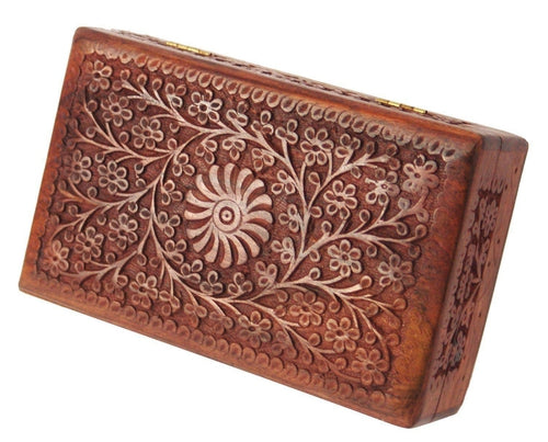 Craftland Rosewood Carved jewelley Box for Women.-Decorlay