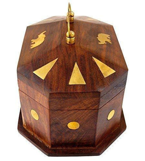 Handmade Sheesham Wooden Jewellery Box-Decorlay