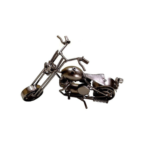Metal Handmade Vintage Motor Bike Miniature Showpiece-Decorlay