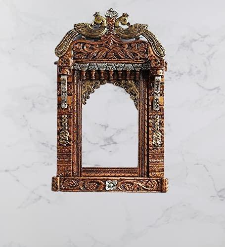 Wooden Jharokha and Rajasthani Style Hand-Carved-Decorlay