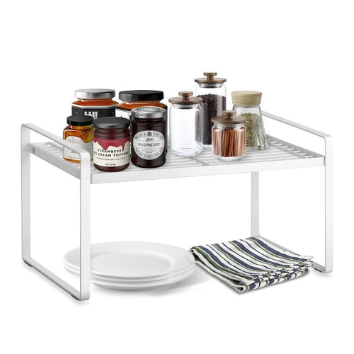 Wrought and cast Iron Kitchen Cabinet and Counter Shelf Organizer Storage Spice Rack-Decorlay