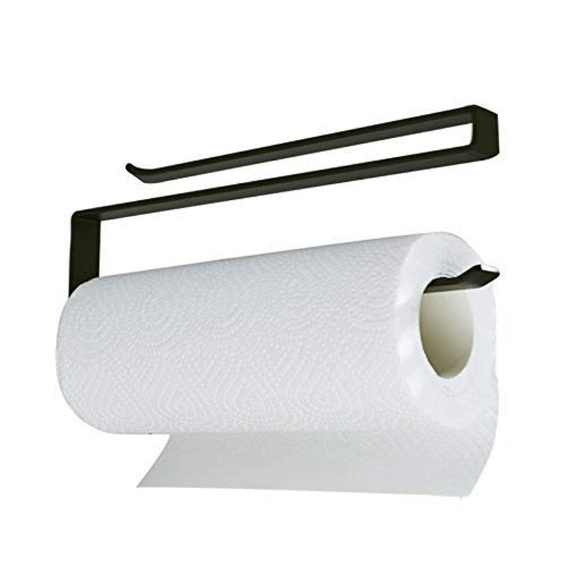 Paper Tissue Towel Kitchen Roll Organizer Hanger (Black)